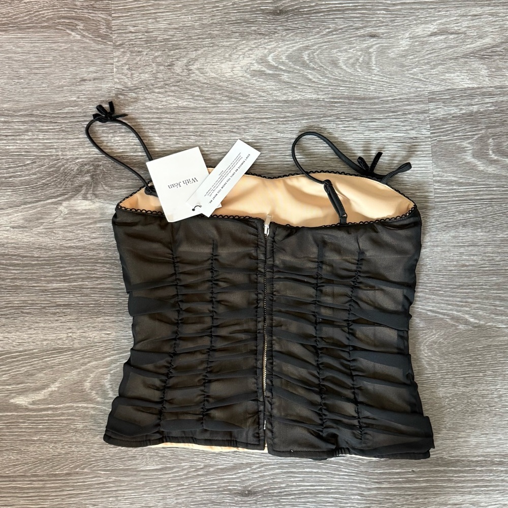 With Jean Black Sheer Camisole - Picture 2 of 2